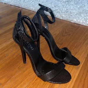 Shoe Cult by Nasty Gal strappy black heels size 6.5